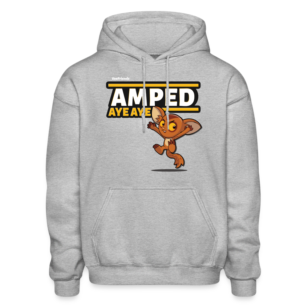 Amped Aye Aye Character Comfort Adult Hoodie - heather gray