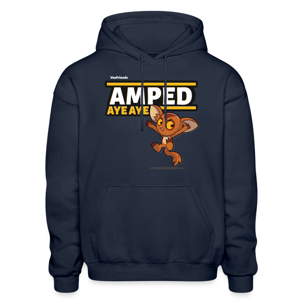 Amped Aye Aye Character Comfort Adult Hoodie - navy