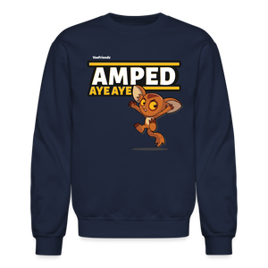 
            
                Load image into Gallery viewer, Amped Aye Aye Character Comfort Adult Crewneck Sweatshirt - navy
            
        