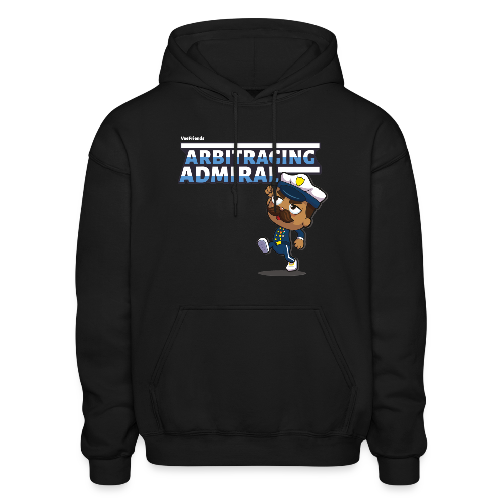 Arbitraging Admiral Character Comfort Adult Hoodie - black