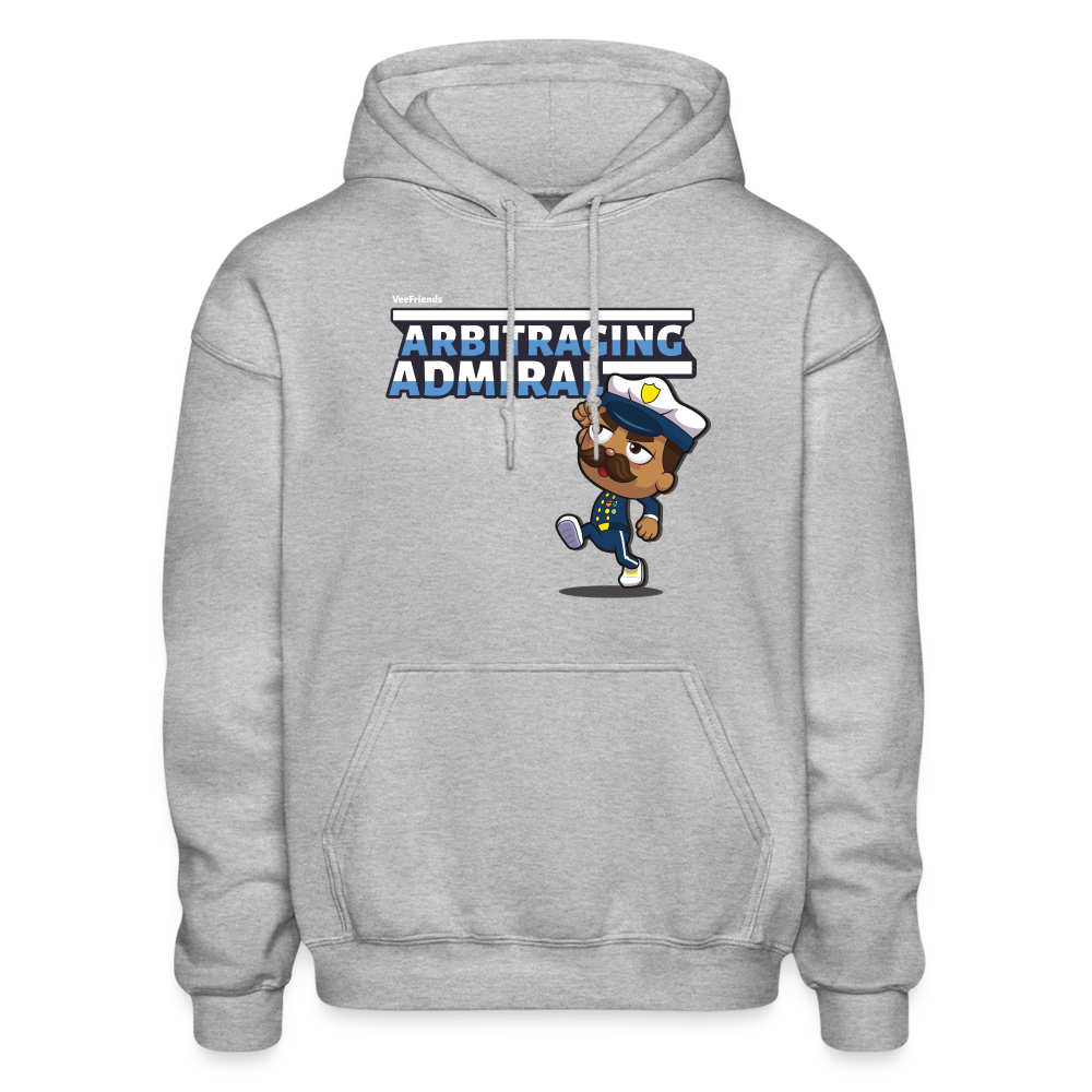 Arbitraging Admiral Character Comfort Adult Hoodie - heather gray