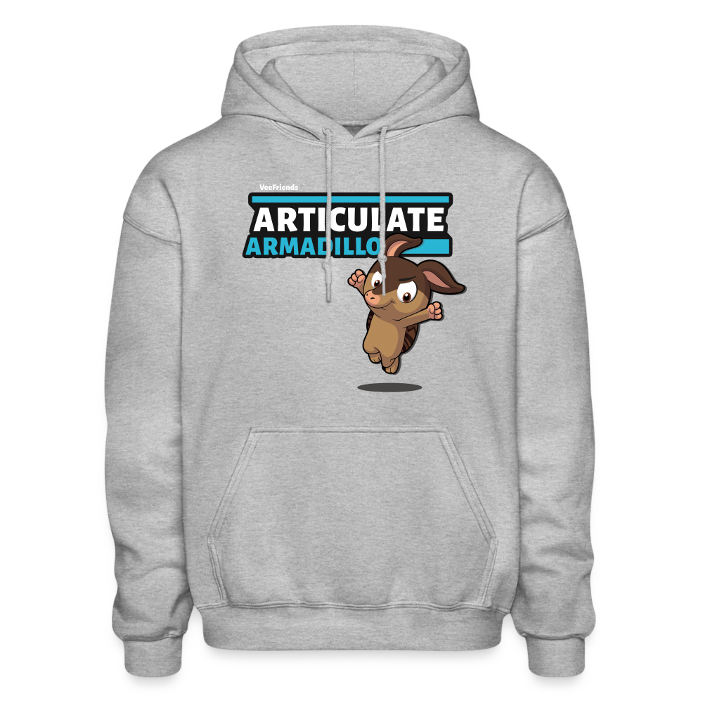 Articulate Armadillo Character Comfort Adult Hoodie - heather gray