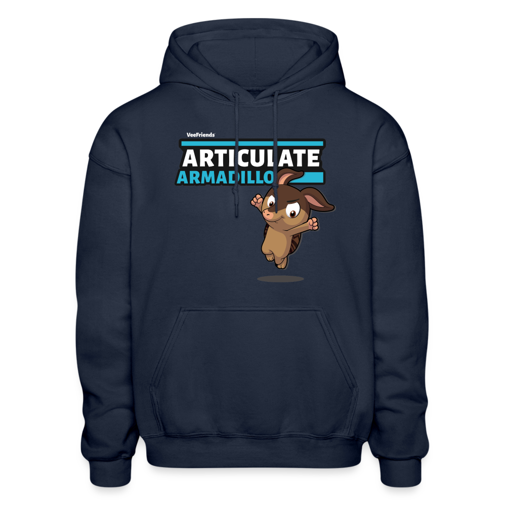 Articulate Armadillo Character Comfort Adult Hoodie - navy