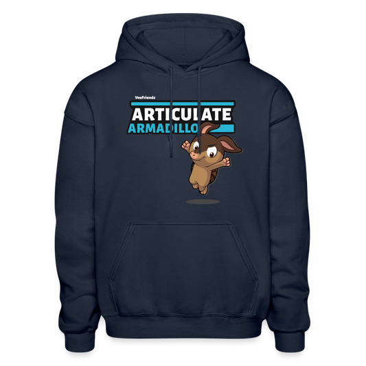 Articulate Armadillo Character Comfort Adult Hoodie - navy