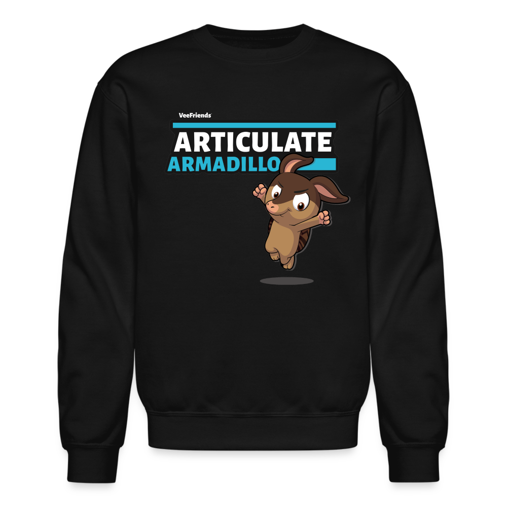 
            
                Load image into Gallery viewer, Articulate Armadillo Character Comfort Adult Crewneck Sweatshirt - black
            
        