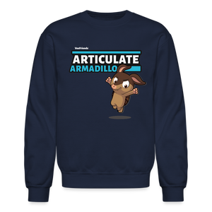 
            
                Load image into Gallery viewer, Articulate Armadillo Character Comfort Adult Crewneck Sweatshirt - navy
            
        