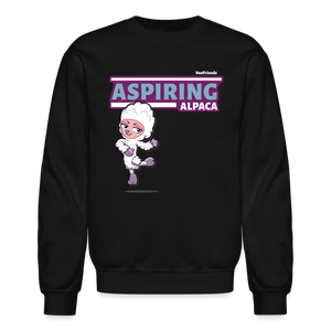 
            
                Load image into Gallery viewer, Aspiring Alpaca Character Comfort Adult Crewneck Sweatshirt - black
            
        