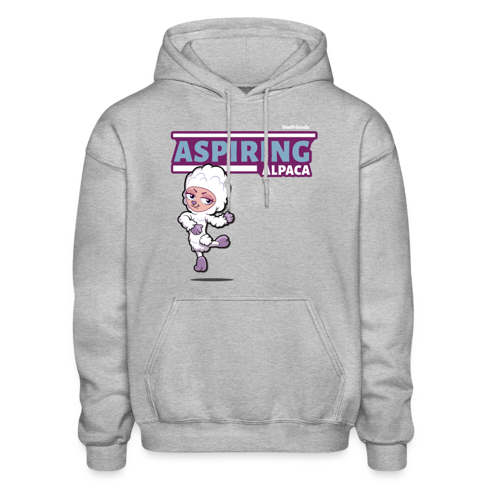 Aspiring Alpaca Character Comfort Adult Hoodie - heather gray