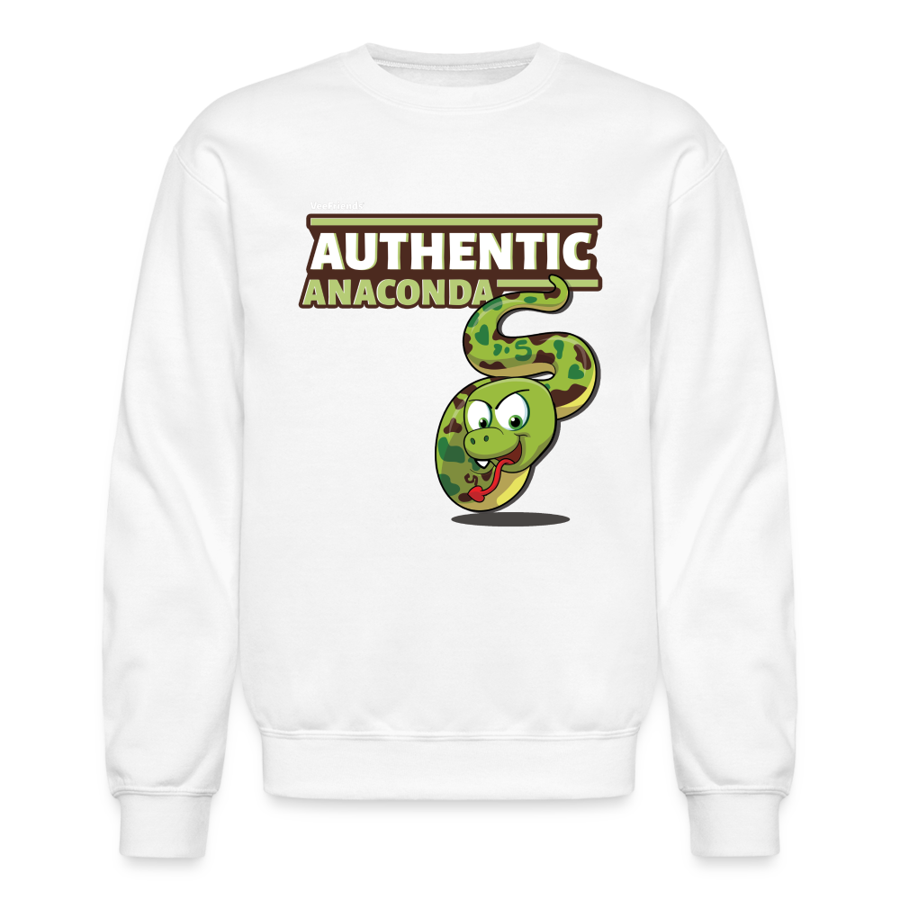 Authentic Anaconda Character Comfort Adult Crewneck Sweatshirt - white