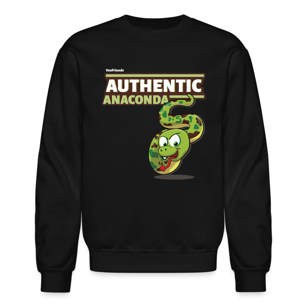 Authentic Anaconda Character Comfort Adult Crewneck Sweatshirt - black