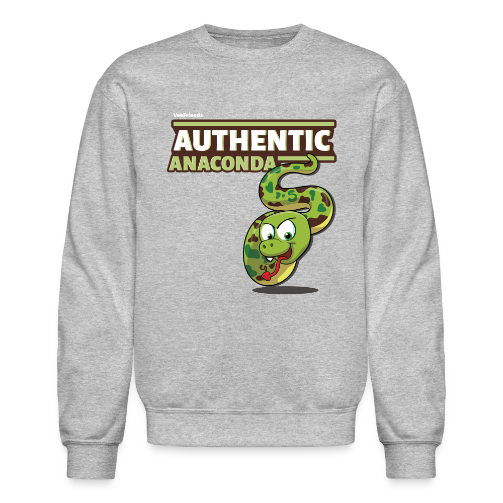 
            
                Load image into Gallery viewer, Authentic Anaconda Character Comfort Adult Crewneck Sweatshirt - heather gray
            
        