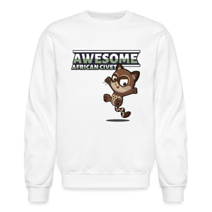 
            
                Load image into Gallery viewer, Awesome African Civet Character Comfort Adult Crewneck Sweatshirt - white
            
        