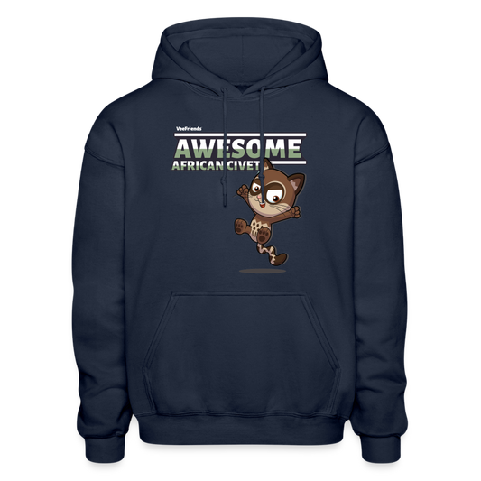 Awesome African Civet Character Comfort Adult Hoodie - navy