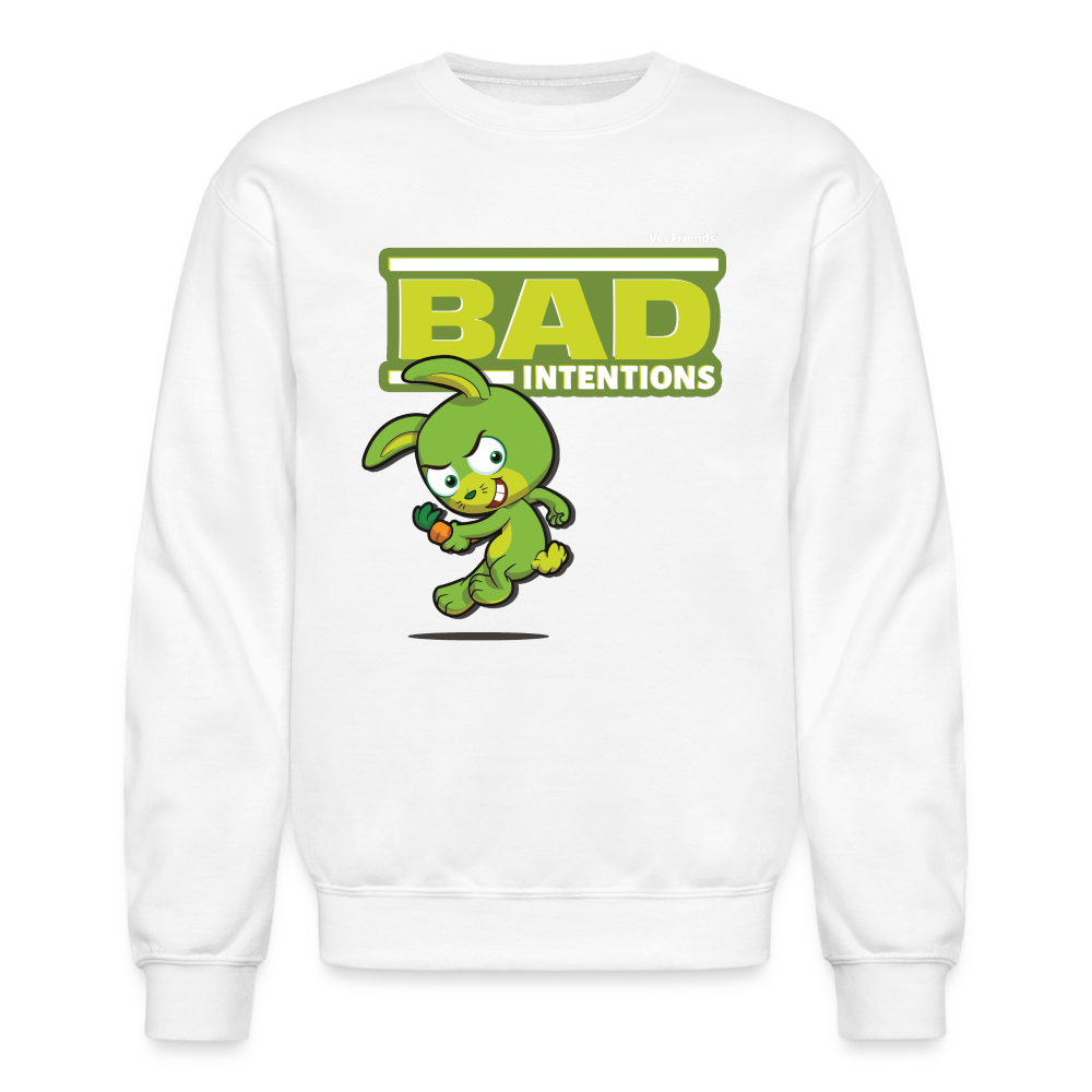 Bad Intentions Character Comfort Adult Crewneck Sweatshirt - white