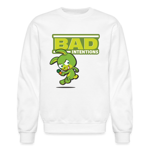 Bad Intentions Character Comfort Adult Crewneck Sweatshirt - white