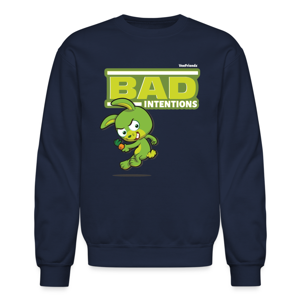 Bad Intentions Character Comfort Adult Crewneck Sweatshirt - navy