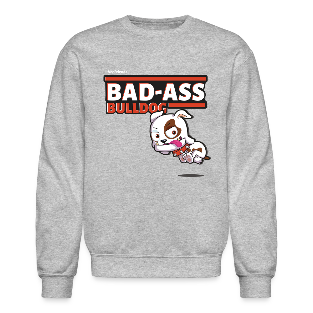 
            
                Load image into Gallery viewer, Bad-Ass Bulldog Character Comfort Adult Crewneck Sweatshirt - heather gray
            
        