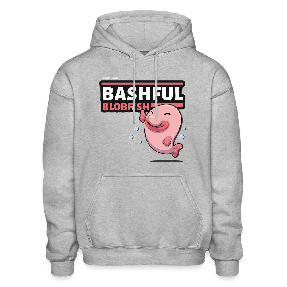 Bashful Blobfish Character Comfort Adult Hoodie - heather gray