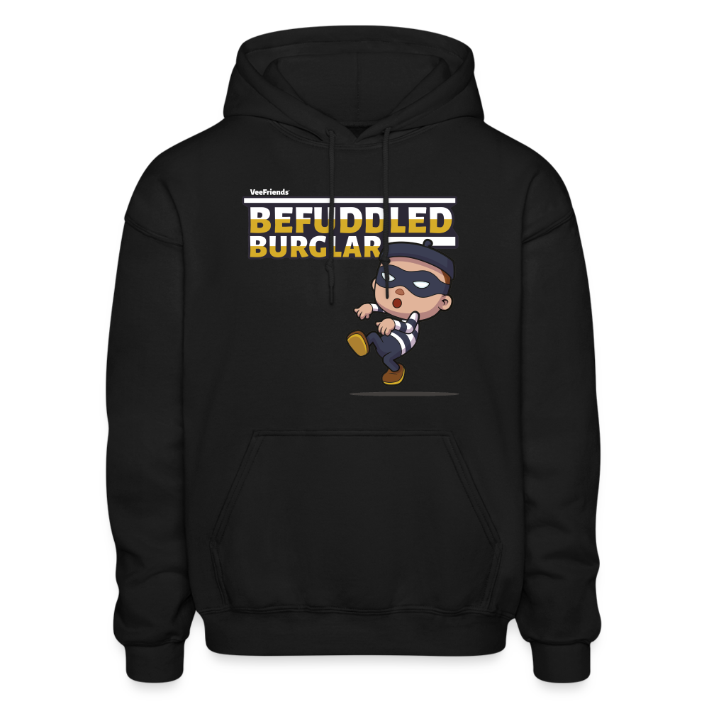 Befuddled Burglar Character Comfort Adult Hoodie - black