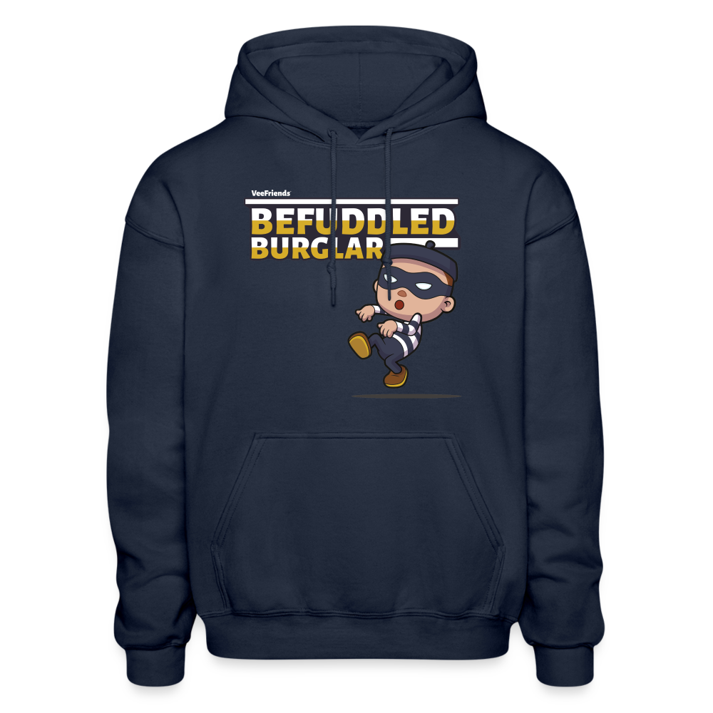 Befuddled Burglar Character Comfort Adult Hoodie - navy