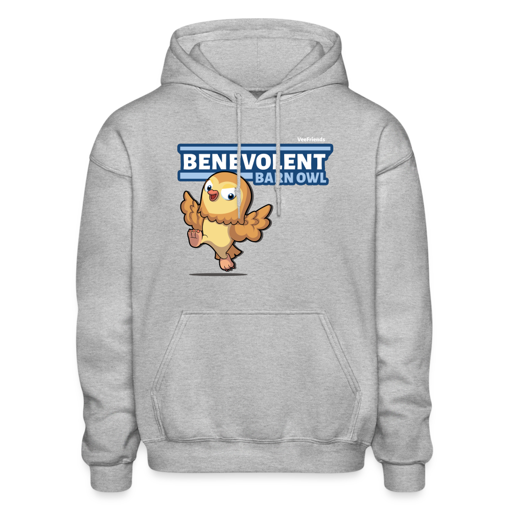 Benevolent Barn Owl Character Comfort Adult Hoodie - heather gray