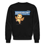 Benevolent Barn Owl Character Comfort Adult Crewneck Sweatshirt - black