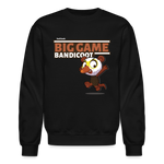 Big Game Bandicoot Character Comfort Adult Crewneck Sweatshirt - black