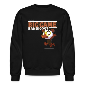 Big Game Bandicoot Character Comfort Adult Crewneck Sweatshirt - black