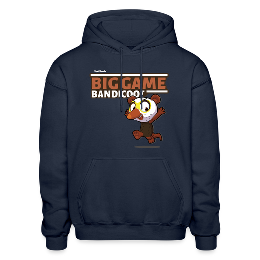 Big Game Bandicoot Character Comfort Adult Hoodie - navy