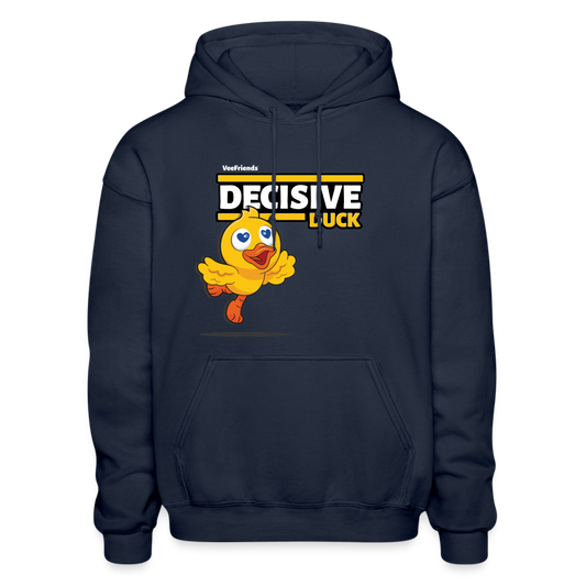 Decisive Duck Character Comfort Adult Hoodie - navy