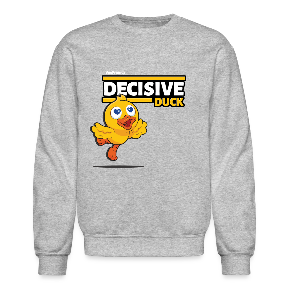 
            
                Load image into Gallery viewer, Decisive Duck Character Comfort Adult Crewneck Sweatshirt - heather gray
            
        