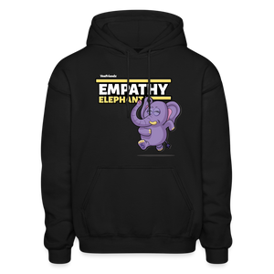 Empathy Elephant Character Comfort Adult Hoodie - black