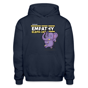 Empathy Elephant Character Comfort Adult Hoodie - navy