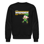 Entrepreneur Elf Character Comfort Adult Crewneck Sweatshirt - black
