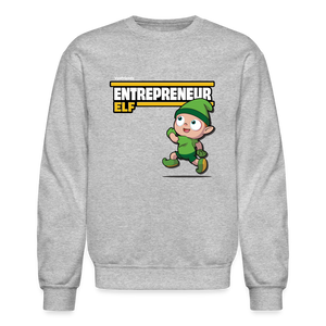 Entrepreneur Elf Character Comfort Adult Crewneck Sweatshirt - heather gray