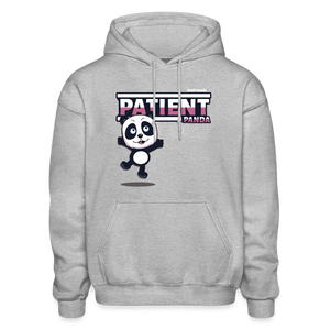 Patient Panda Character Comfort Adult Hoodie - heather gray