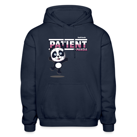 Patient Panda Character Comfort Adult Hoodie - navy