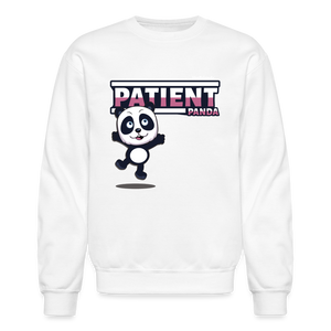 
            
                Load image into Gallery viewer, Patient Panda Character Comfort Adult Crewneck Sweatshirt - white
            
        
