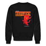 Resilient Red Devil Character Comfort Adult Crewneck Sweatshirt - black