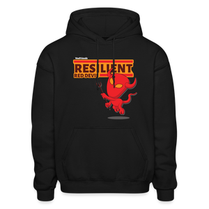 
            
                Load image into Gallery viewer, Resilient Red Devil Character Comfort Adult Hoodie - black
            
        