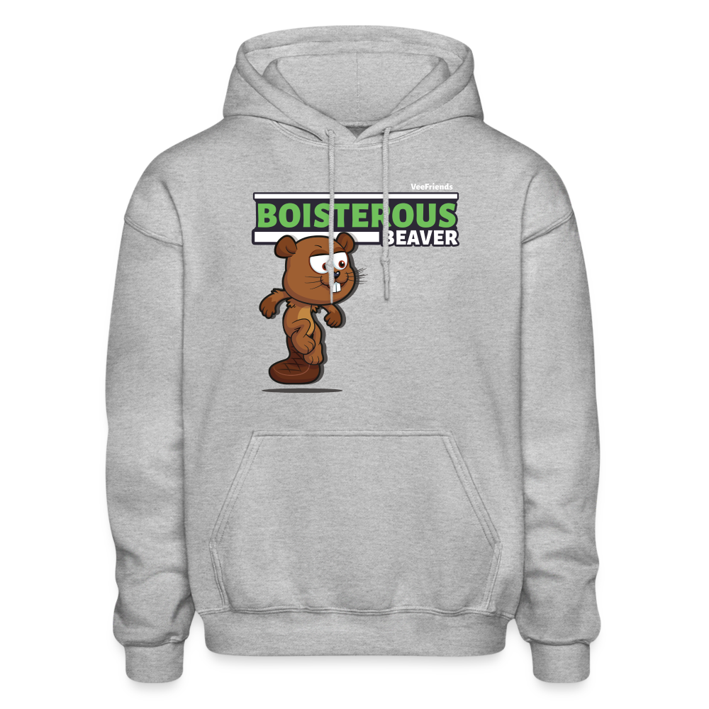 Boisterous Beaver Character Comfort Adult Hoodie - heather gray