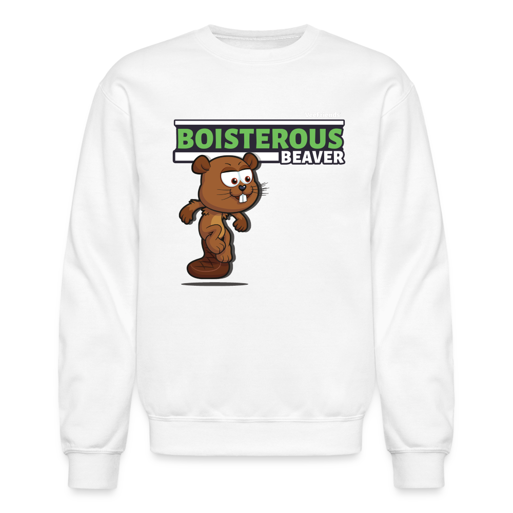 
            
                Load image into Gallery viewer, Boisterous Beaver Character Comfort Adult Crewneck Sweatshirt - white
            
        