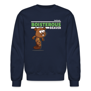 
            
                Load image into Gallery viewer, Boisterous Beaver Character Comfort Adult Crewneck Sweatshirt - navy
            
        