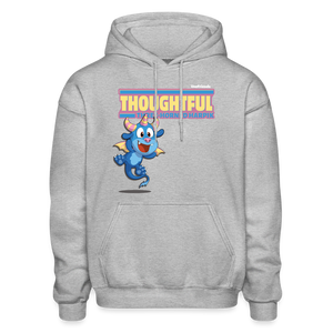 
            
                Load image into Gallery viewer, Thoughtful Three Horned Harpik Character Comfort Adult Hoodie - heather gray
            
        