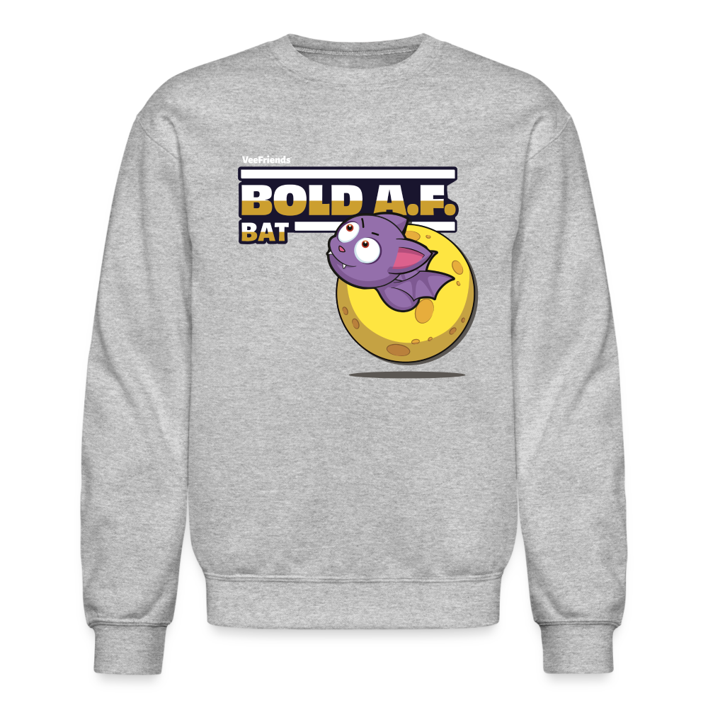 
            
                Load image into Gallery viewer, Bold A.F. Bat Character Comfort Adult Crewneck Sweatshirt - heather gray
            
        