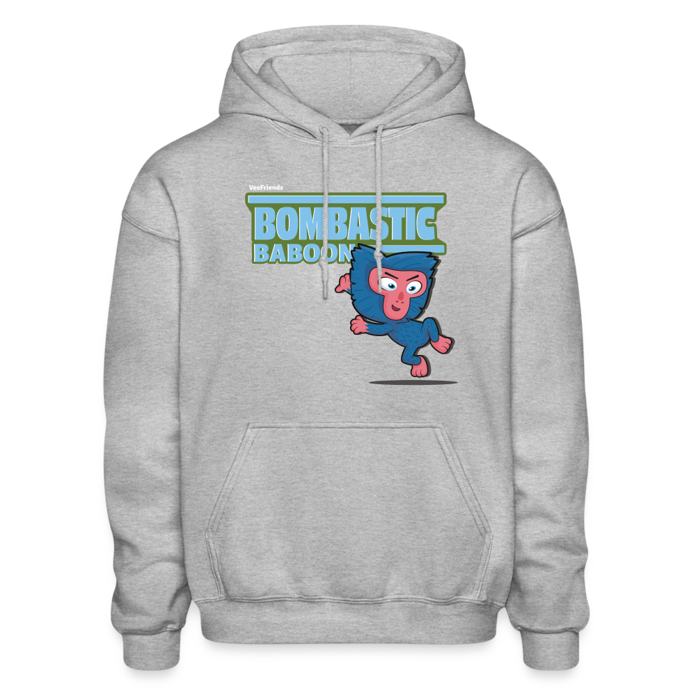 Bombastic Baboon Character Comfort Adult Hoodie - heather gray