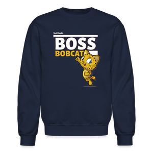 
            
                Load image into Gallery viewer, Boss Bobcat Character Comfort Adult Crewneck Sweatshirt - navy
            
        