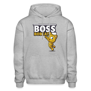 Boss Bobcat Character Comfort Adult Hoodie - heather gray