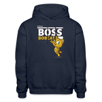 Boss Bobcat Character Comfort Adult Hoodie - navy