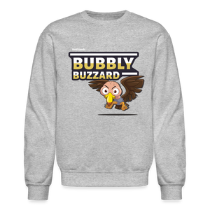 
            
                Load image into Gallery viewer, Bubbly Buzzard Character Comfort Adult Crewneck Sweatshirt - heather gray
            
        
